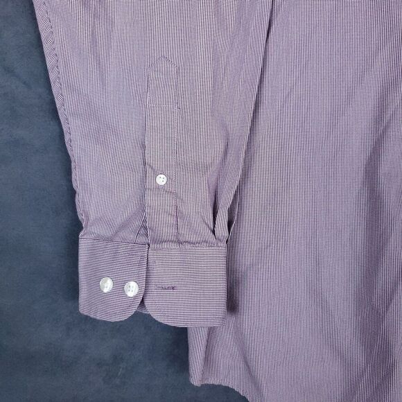 Roundtree Yorke Travel Smart Men's Shirt 3XT Button Long Sleeve Easy Care Plaid - Picture 4 of 15